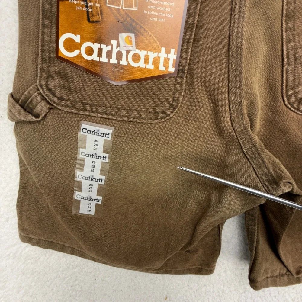 Carhartt Sandstone Duck Work Shorts Mens 29 B24 CHT Chestnut NWT NOS